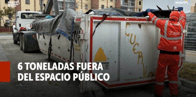 Recuperación de espacio público en Los Mártires