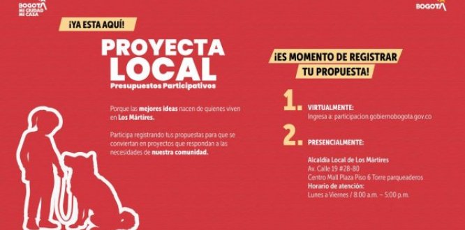 Los Mártires invita a convertir las ideas ciudadanas en proyectos