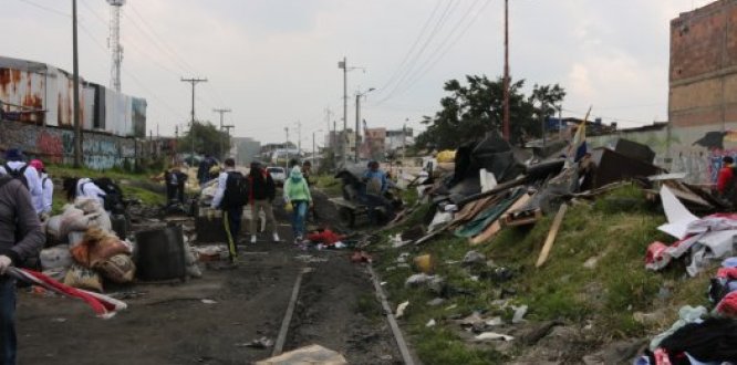 Foto Via del tren antes de ser intervenida Foto Via del Tren antes de ser intervenida