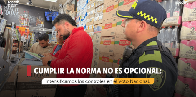 Operativo de IVC en bodega de licores - Los Mártires