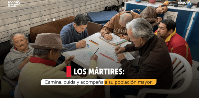 Los Mártires lleva autocuidado y manejo de emociones a adultos mayores 
