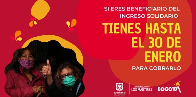 ¡Atención! Hasta el 30 de enero hay plazo para reclamar el Ingreso Solidario ¡Atención! Hasta el 30 de enero hay plazo para reclamar el Ingreso Solidario